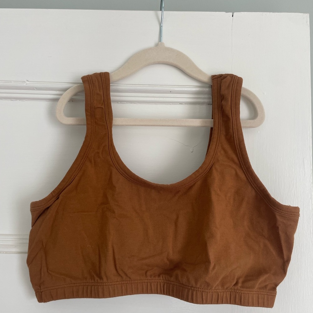 Toffee colored ARQ full coverage bra.